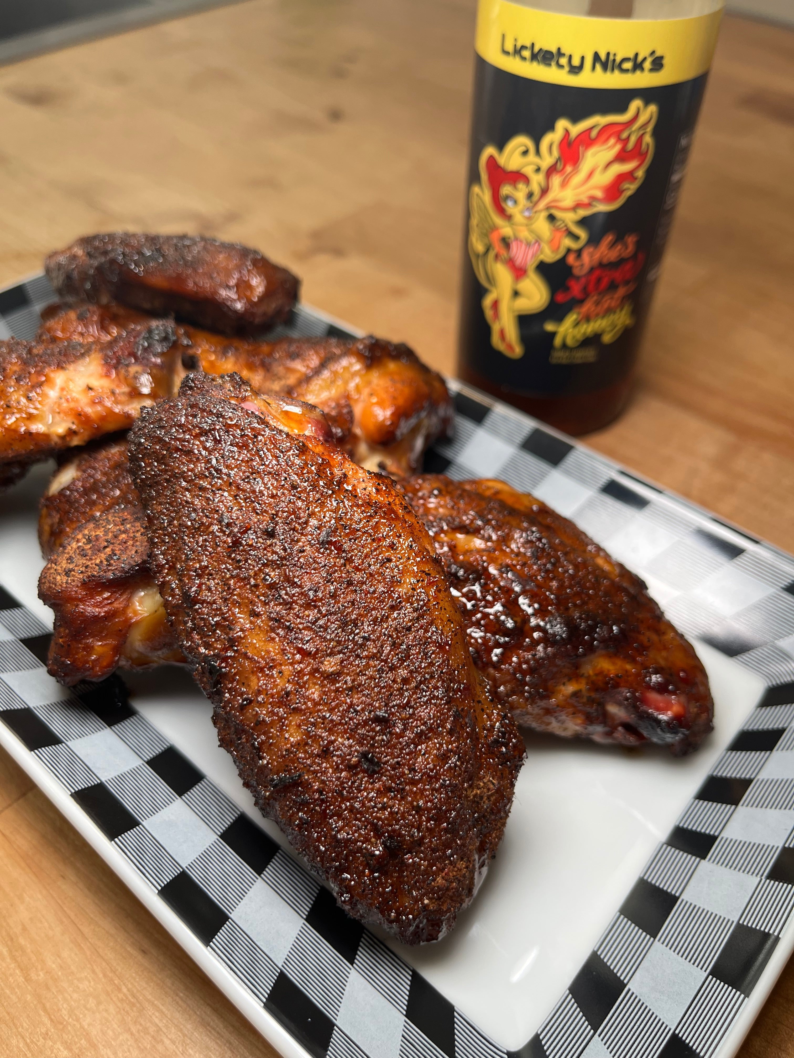 She’s Xtra Hot Honey Reaper Wings (Sweet Heat with a Serious Kick)