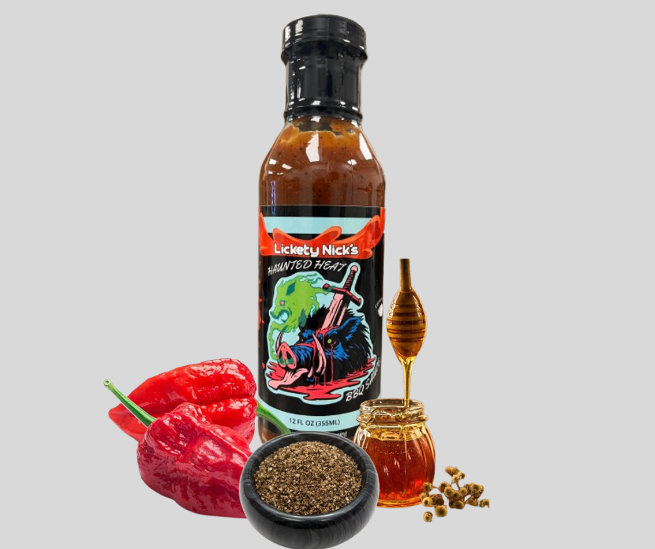 Haunted Heat BBQ Sauce, Sweet, smoky BBQ… then the heat haunts you