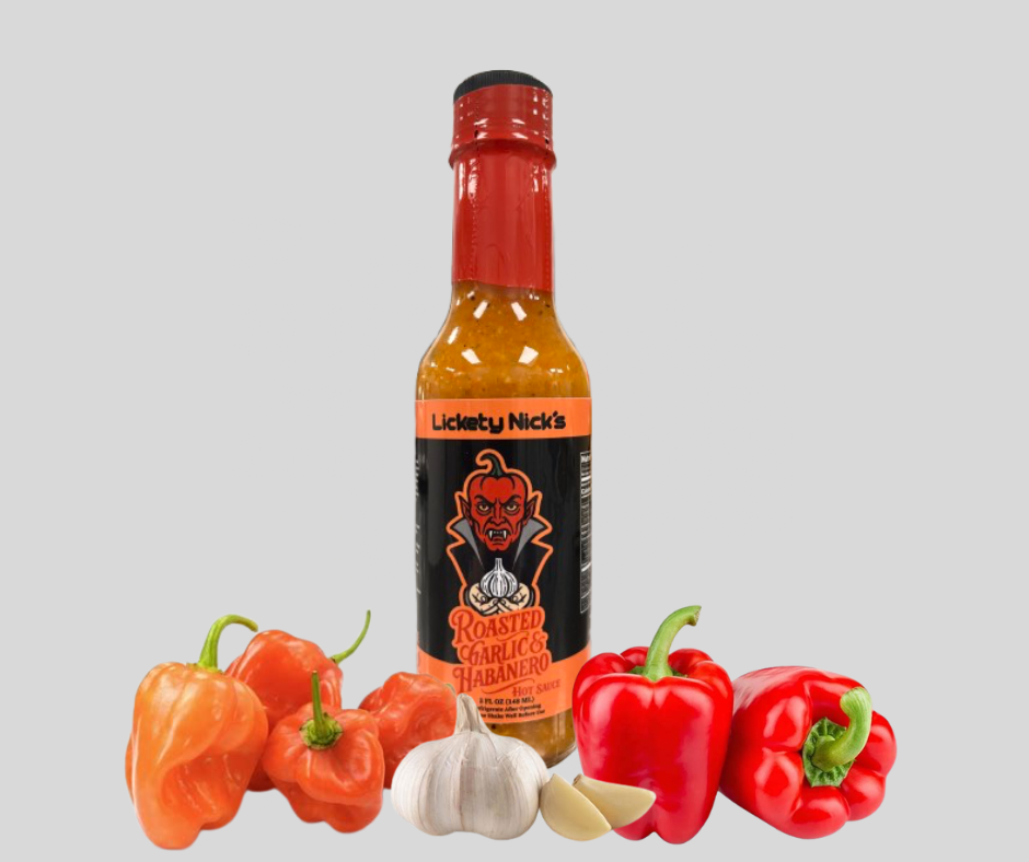 Roasted Garlic & Habanero - Deep garlic flavor. Balanced habanero heat.