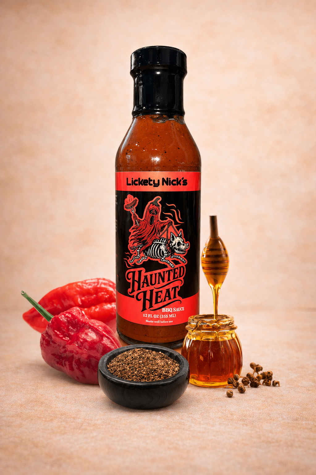 Ghost Pepper Haunted Heat BBQ Sauce - Lickety Nick's