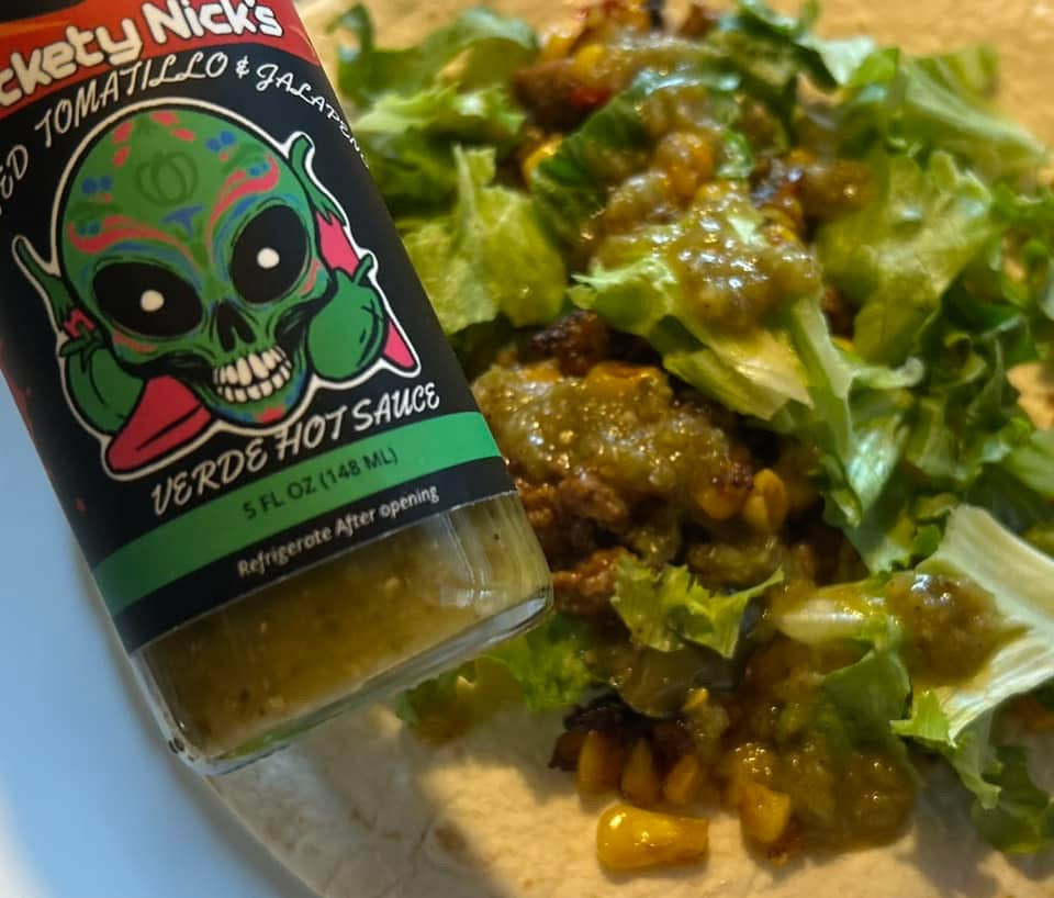 Roasted Tomatillo & Jalapeno Hot Sauce