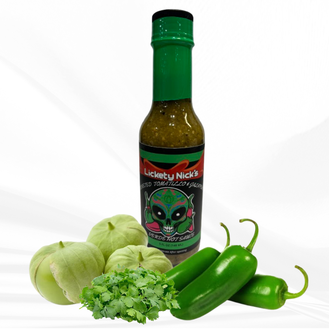 Roasted Tomatillo & Jalapeno Hot Sauce