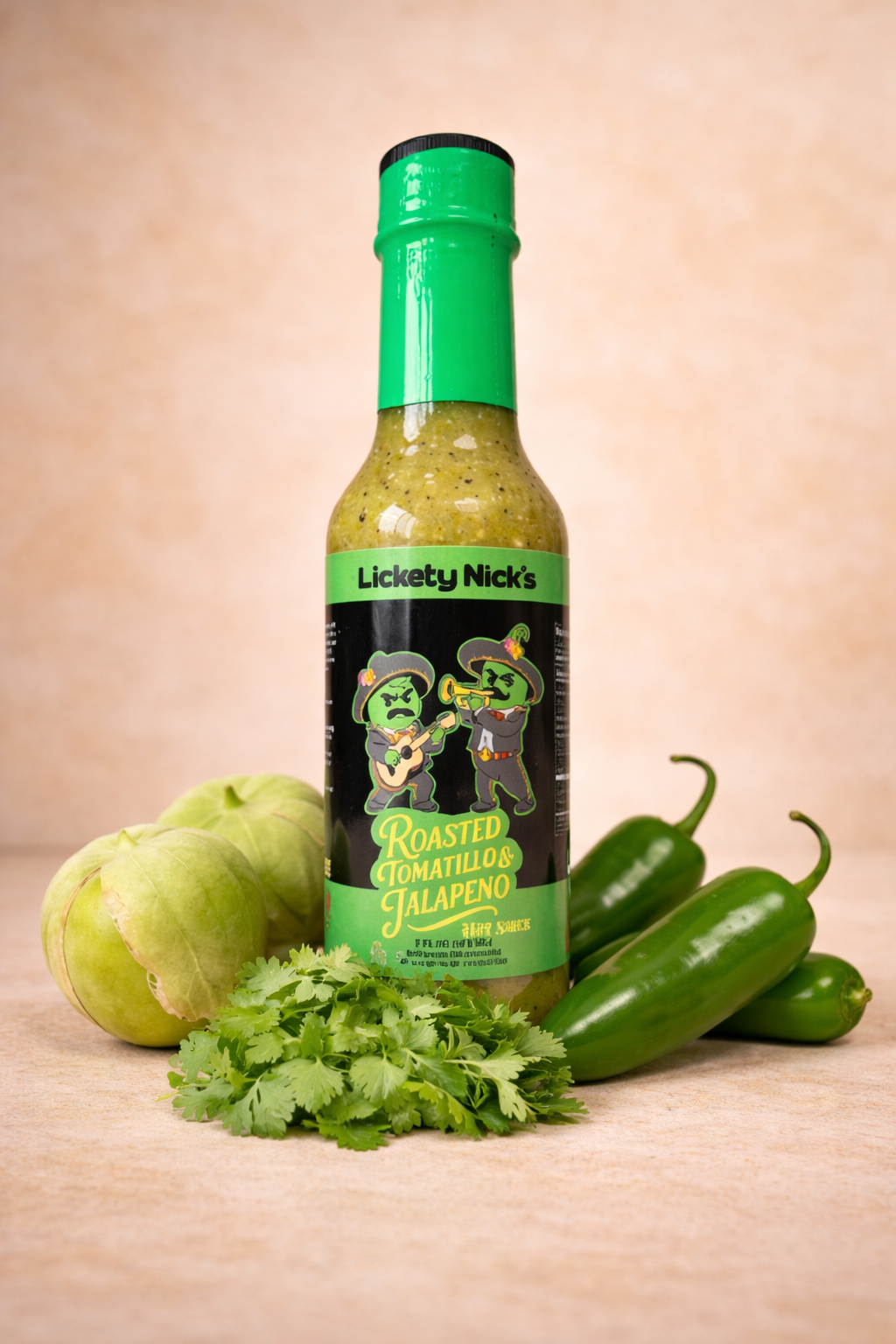 Roasted Tomatillo & Jalapeño - Tangy tomatillo flavor with gentle jalapeño warmth
