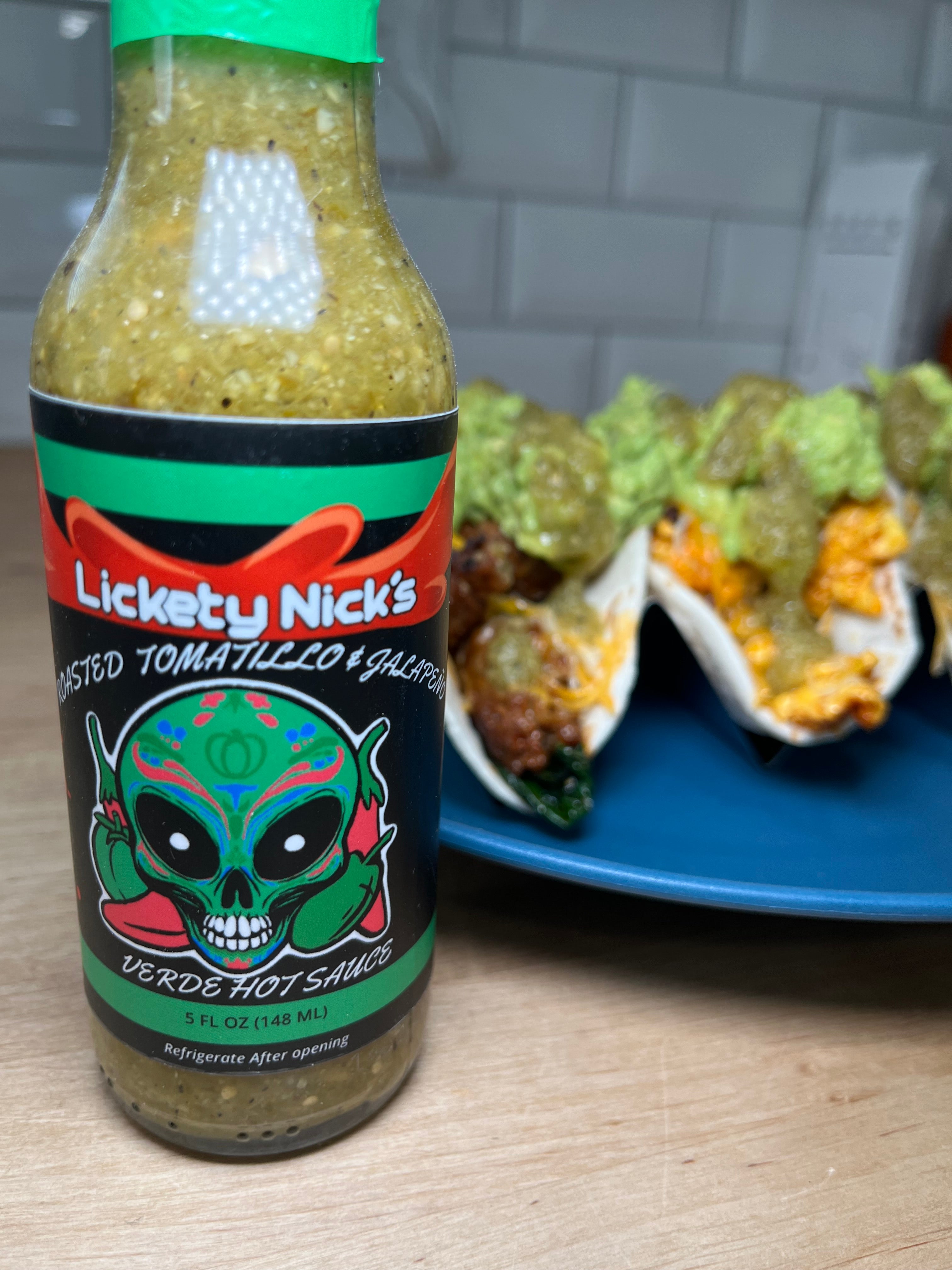 Roasted Tomatillo & Jalapeno Hot Sauce